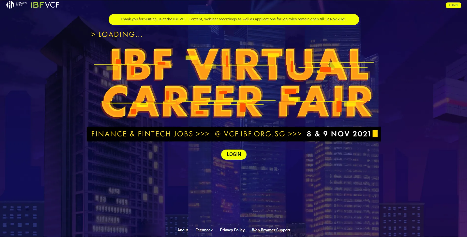 Institute of Banking and Finance Singapore — Virtual Career Fair powered by SeeMeCV