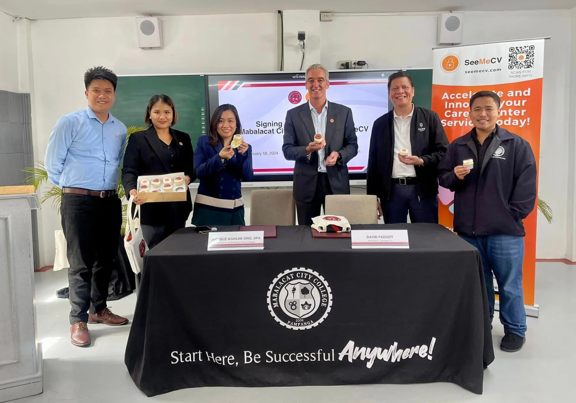 SeeMeSOL partnership signing ceremony with Mabalacat City College, January 2024